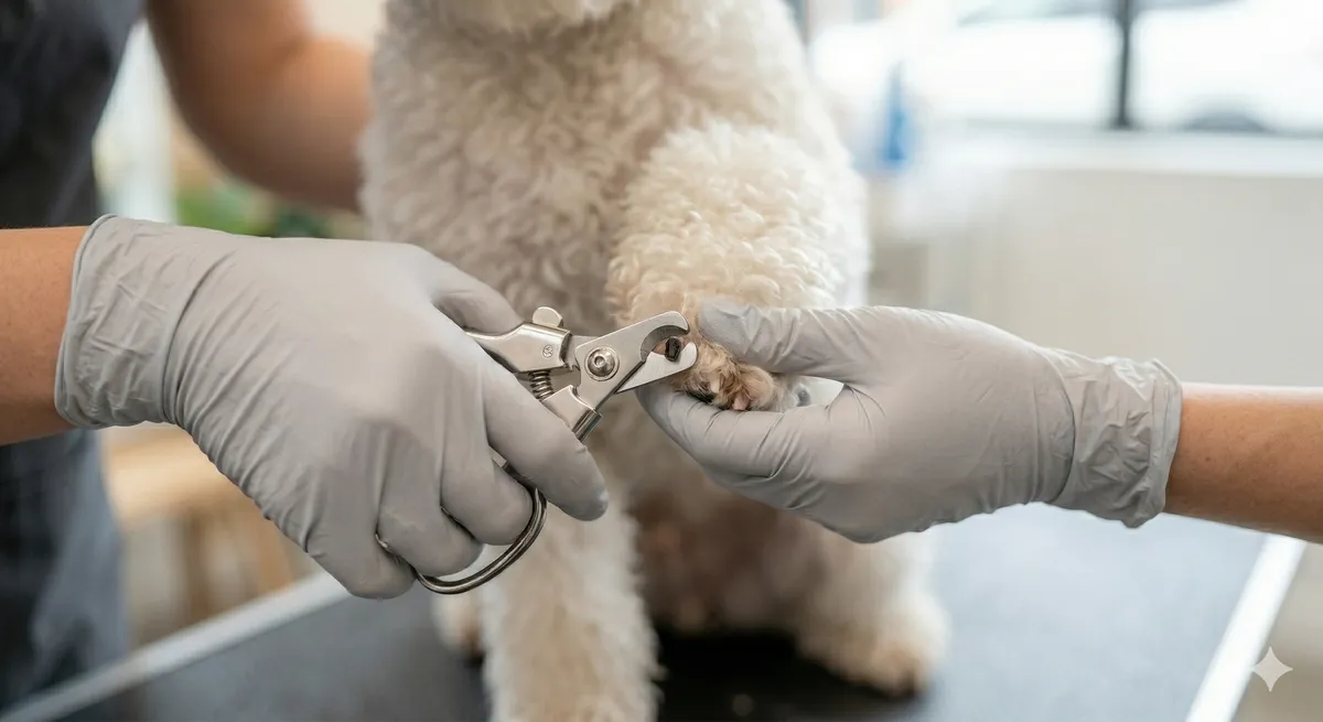 Professional nail care for dogs